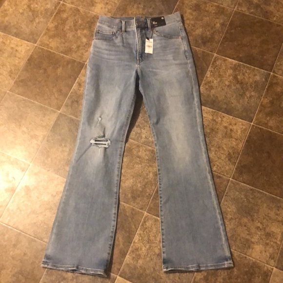 EXPRESS High Waisted Light Wash Supersoft Bootcut Jeans NWT - Picture 8 of 11